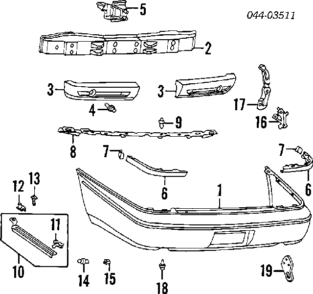 94852368 Opel clips de fijación de pasaruedas de aleta delantera