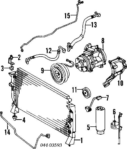  Polea inversión / guía, correa poli V para Toyota 4 Runner N130