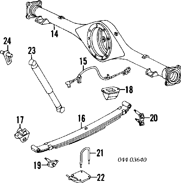 9011714044 Toyota brida de ballesta