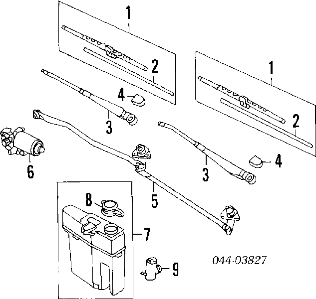 8533035050 Toyota bomba de limpiaparabrisas delantera