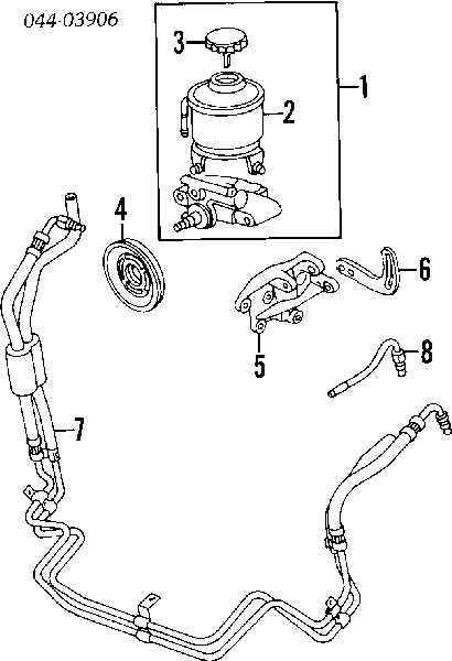  Tapa de depósito de bomba de dirección hidráulica para Toyota Hilux N