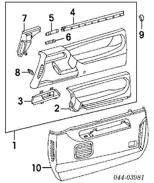 6777128030 Toyota clips fijación, revestimiento puerta