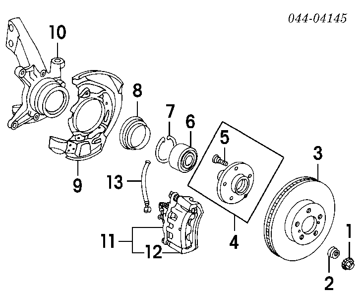 4775033070 Toyota pinza de freno delantera izquierda