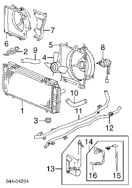  Motor del ventilador de enfriado para Honda Legend 2 