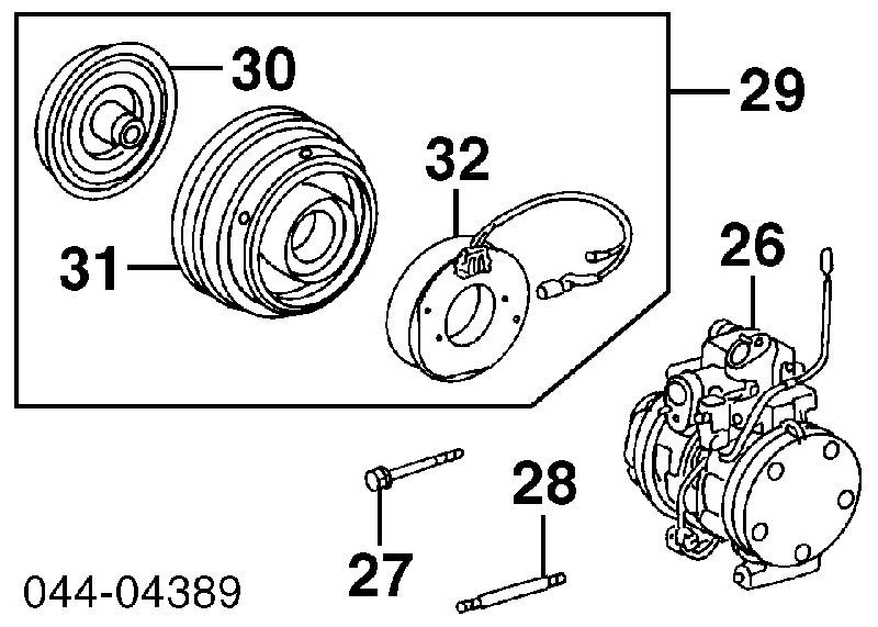 883204205084 Toyota compresor de aire acondicionado