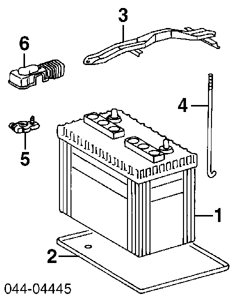 Montaje De Bateria (Soporte) 7443135040 Toyota