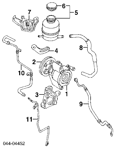  Polea, servobomba para Toyota RAV4 1 