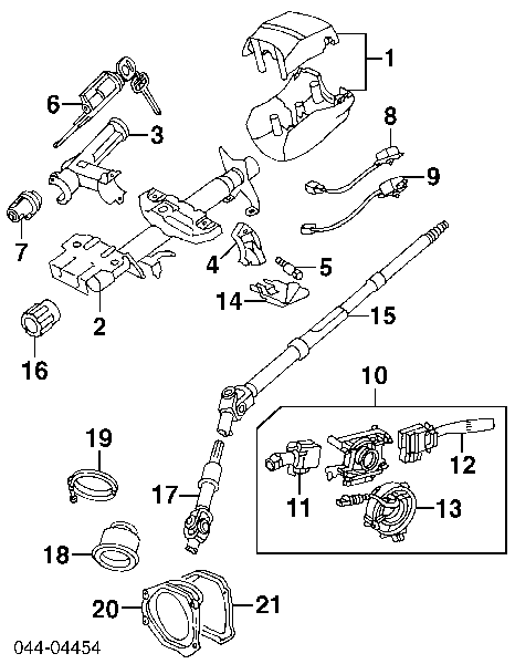  Columna de dirección inferior para Toyota RAV4 1 