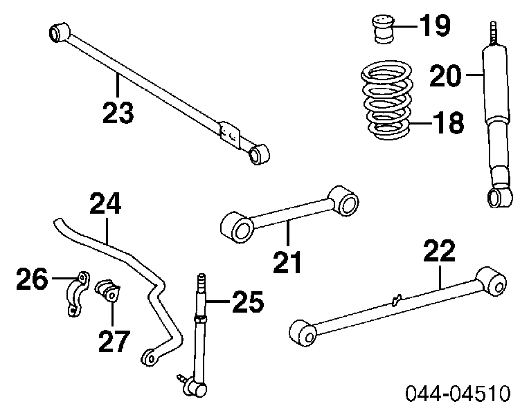  Barra transversal de suspensión trasera para Toyota Land Cruiser J9