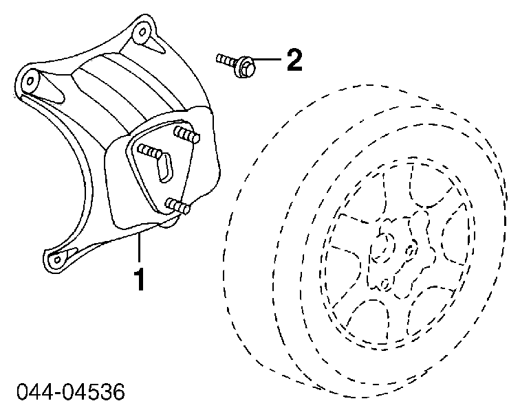  Soporte de rueda de repuesto para Toyota RAV4 1 