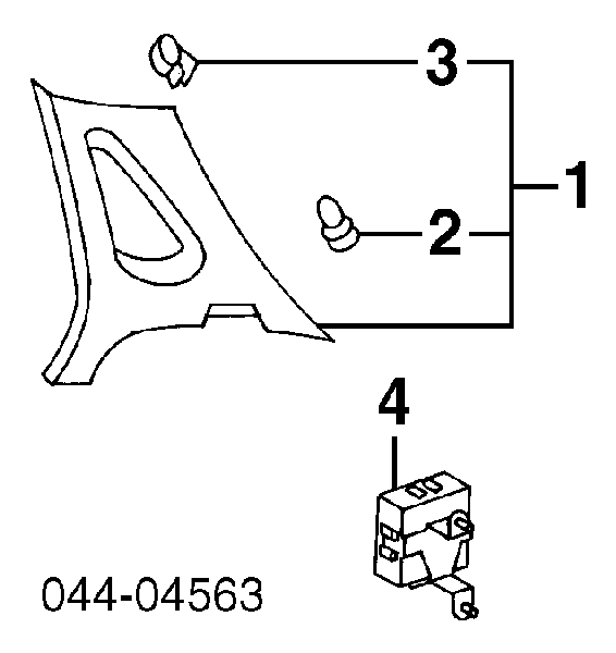 9046805077 Toyota clips fijación, revestimiento puerta