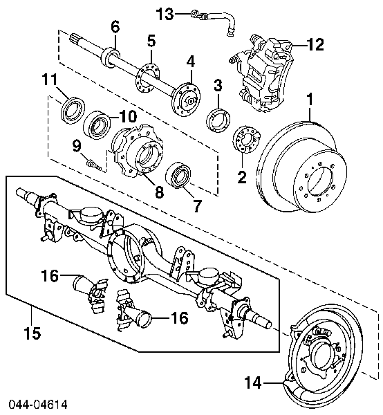 4231160110 Toyota árbol de transmisión trasero