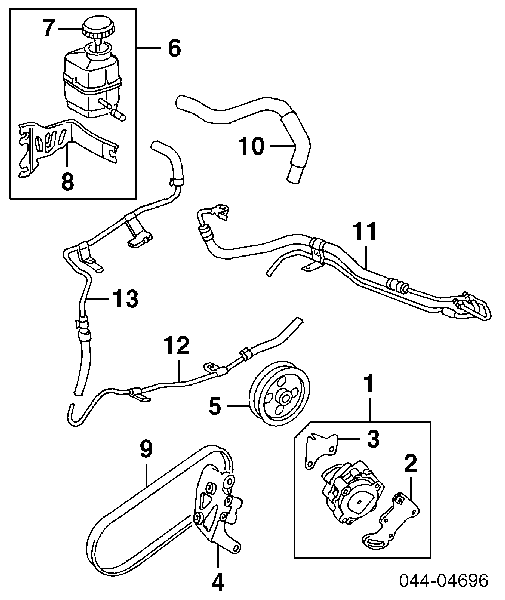 9008091205 Toyota correa trapezoidal