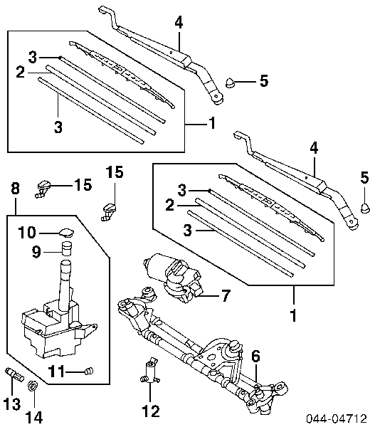  Tapa de depósito del agua de lavado para Toyota Land Cruiser J9