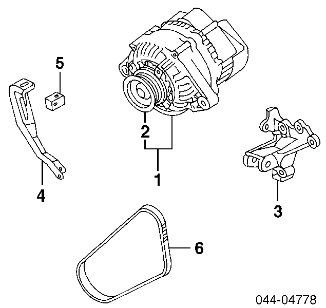  Rodillo, correa trapecial poli V para Toyota RAV4 SXA 10