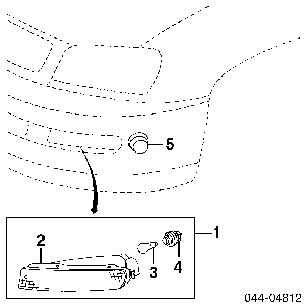 8152142020 Toyota piloto intermitente izquierdo