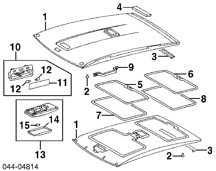  Luz interior (cabina) para Toyota RAV4 2 