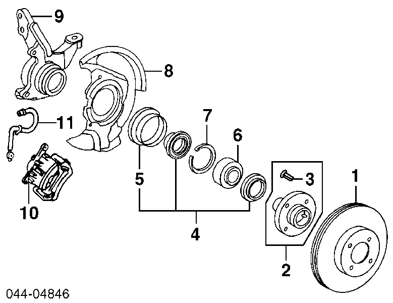 0442212060 Toyota anillo retén, cubo de rueda delantero