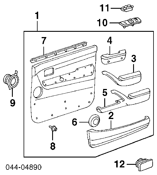 Lámpara, luz de puerta 8123030140 Toyota