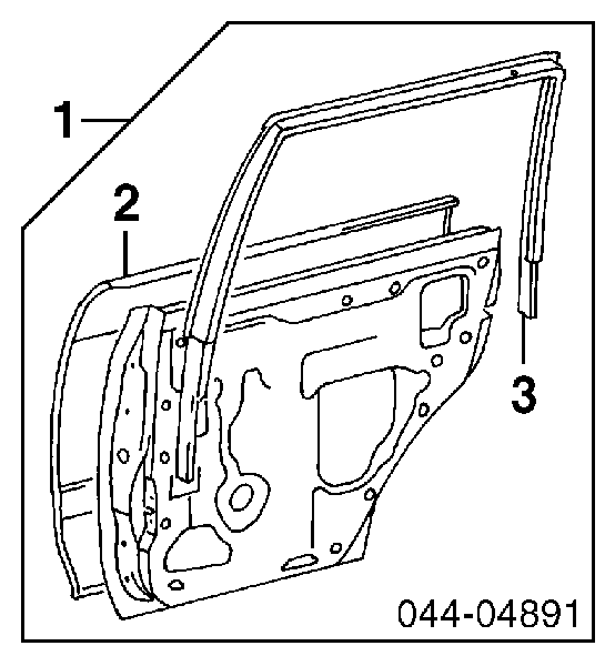 6700460112 Toyota puerta trasera izquierda