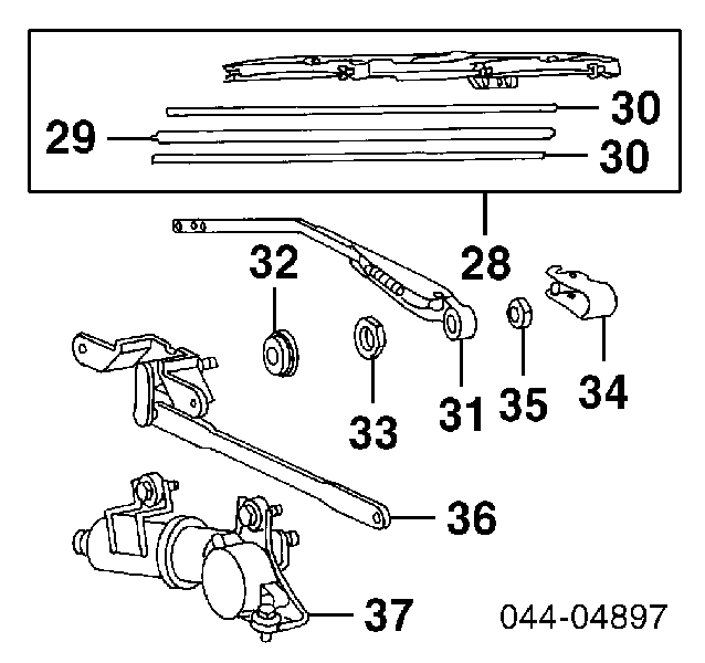  Bomba de limpiaparabrisas trasera para Toyota Land Cruiser J8