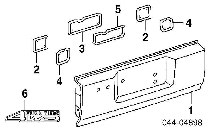  Emblema de tapa de maletero para Toyota Land Cruiser J8