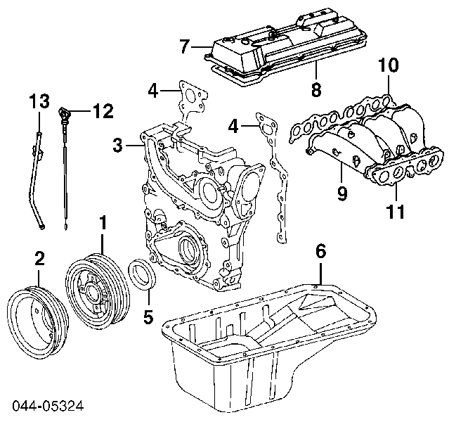 1717775020 Toyota junta, colector de admisión