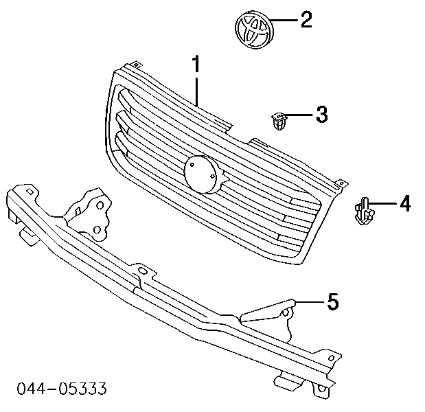 9097502046 Toyota emblema de capó