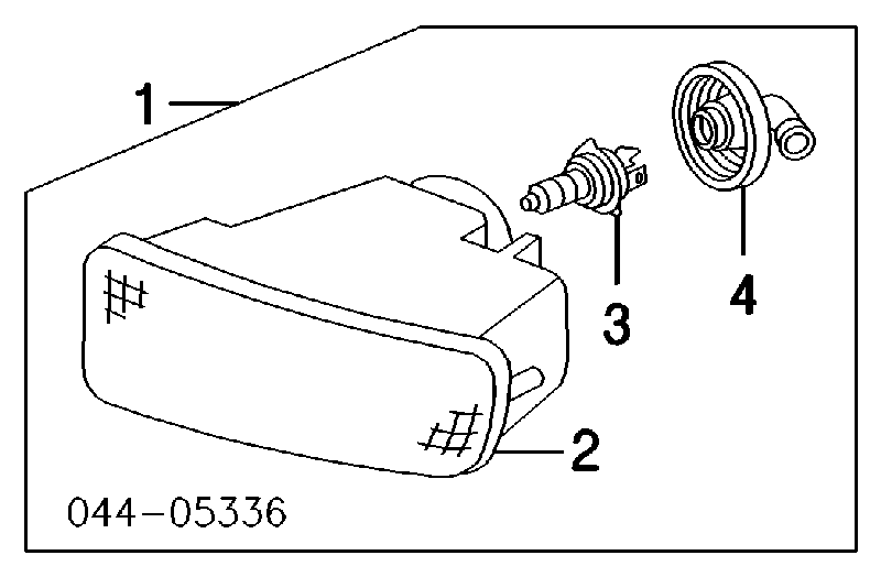 8122160040 Toyota faro antiniebla izquierdo