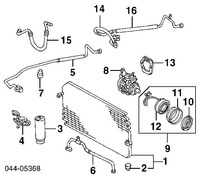  Embrague (bobina magnética) compresor de aire acondicionado para Toyota RAV4 2 