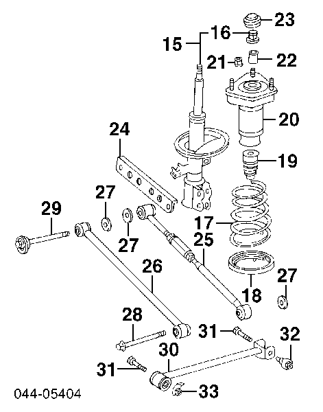 48530A9050 Toyota amortiguador trasero derecho