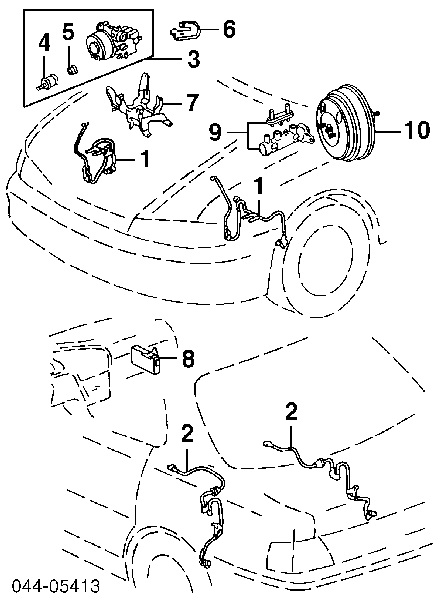  Sensor ABS delantero derecho para Toyota Camry V10