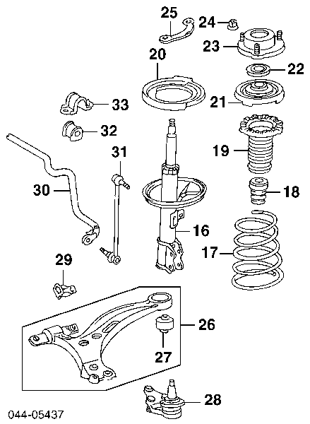 4813106280 Toyota muelle de suspensión eje delantero