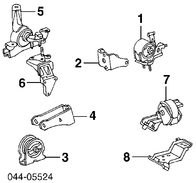 1236174410 Toyota soporte motor delantero