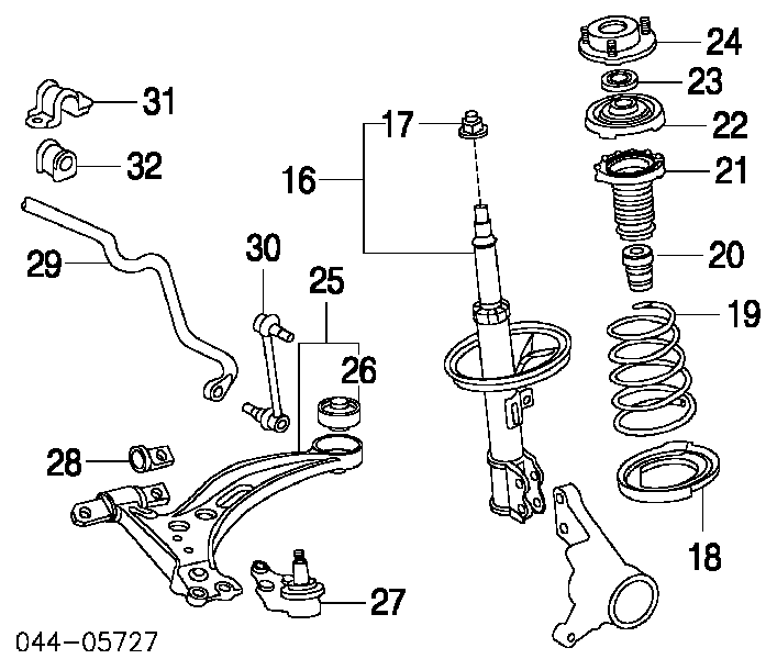 4860933121 Toyota soporte amortiguador delantero izquierdo