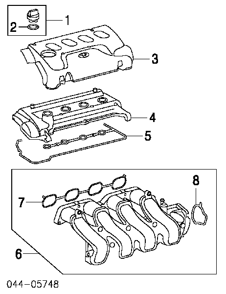  Tapa de culata para Toyota Avensis LCM