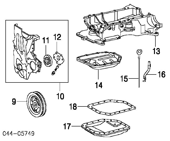  Polea, cigüeñal para Toyota Echo 