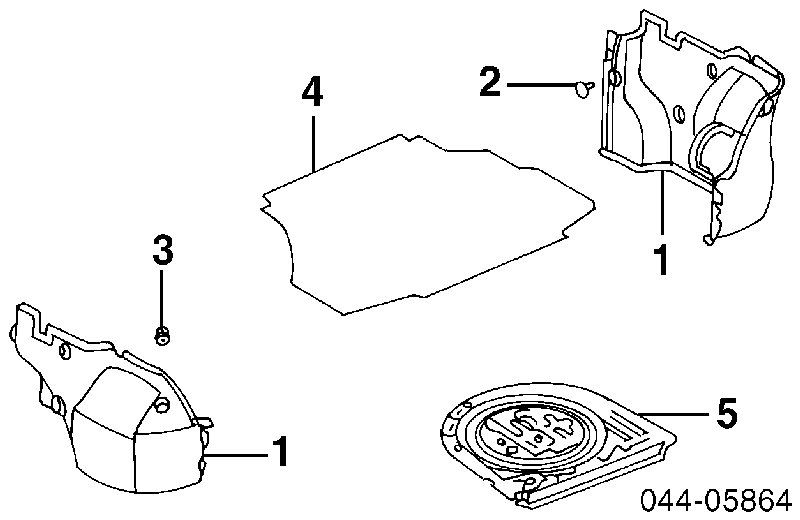 9046706155 Toyota clips de fijación de pasaruedas de aleta delantera