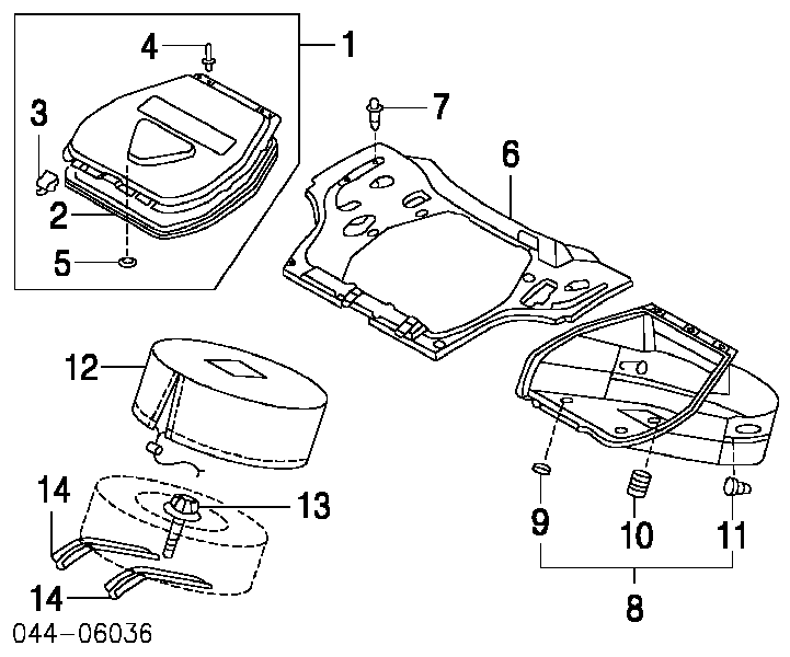 9046707076 Toyota clips de fijación de pasaruedas de aleta delantera