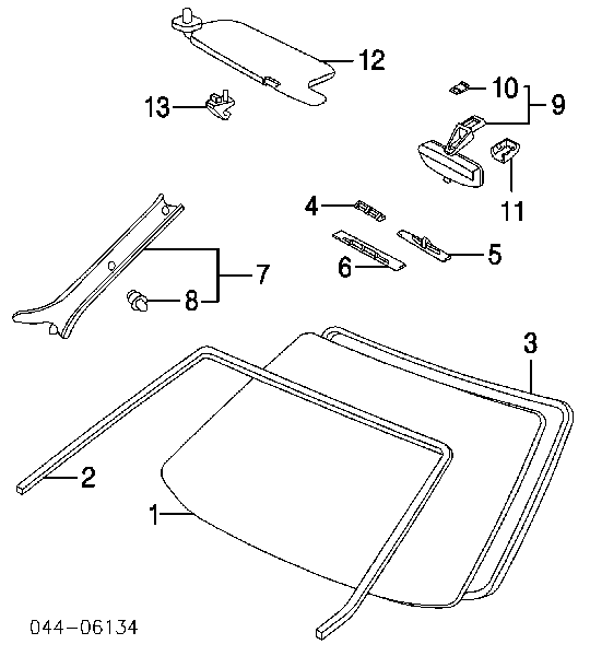  Retrovisor interior para Toyota Corolla E11