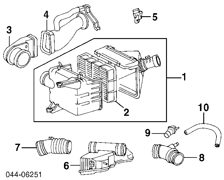  Tubo De Aire para Toyota Land Cruiser J9