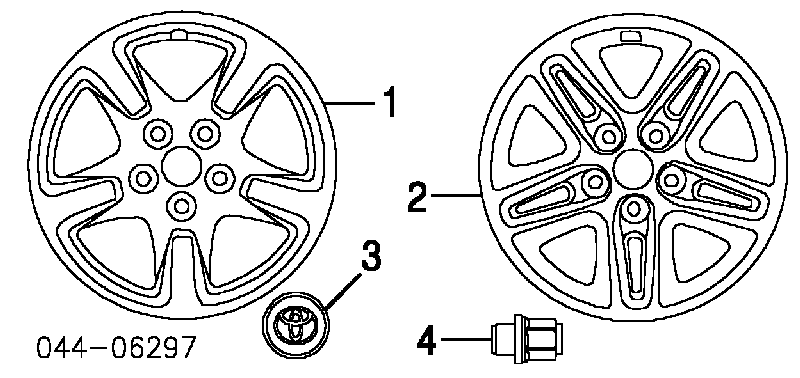  Ruedas De Acero (Estampado) para Toyota RAV4 2 