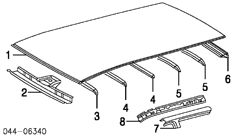 6311142110 Toyota techo