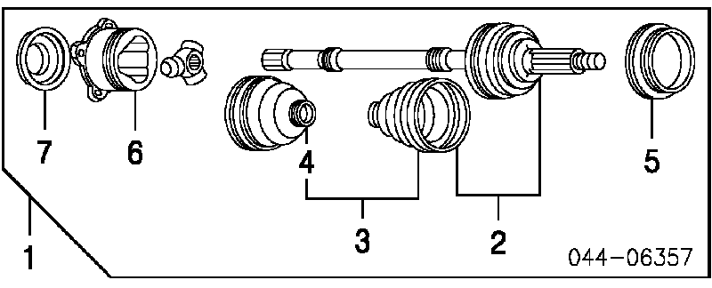  Árbol de transmisión trasero para Toyota RAV4 2 