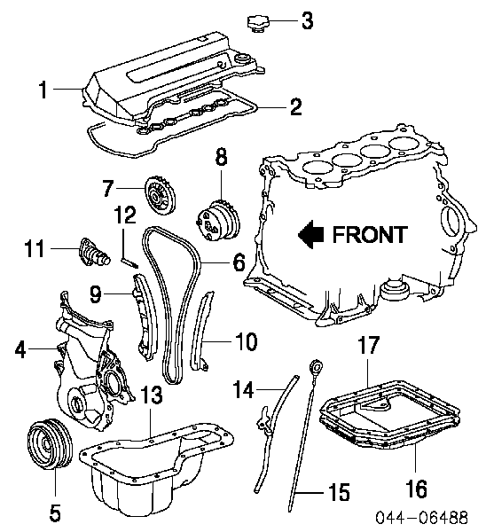 1354022020 Toyota tensor, correa dentada