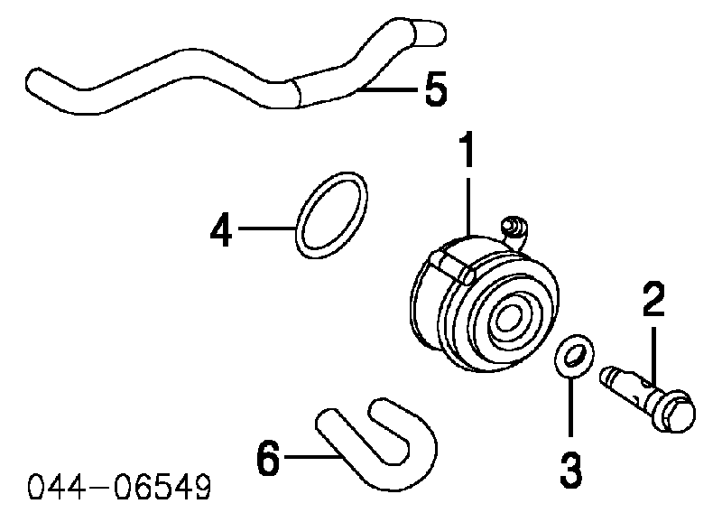  Junta de el adaptadora del enfriador de aceite para Toyota Land Cruiser 