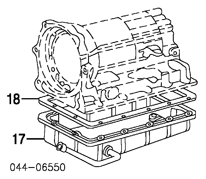 Junta, Cárter de aceite, caja de cambios 3516822011 Toyota