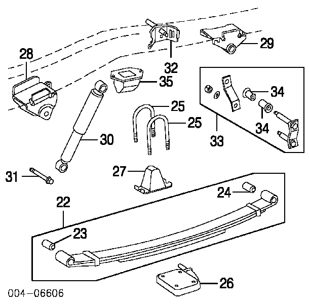 9008038024 Toyota silentblock para gemela de ballesta