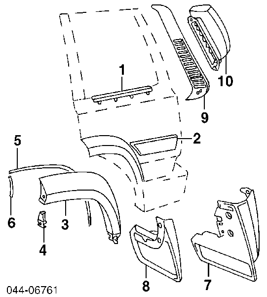  Rejilla de limpiaparabrisas izquierda para Toyota Land Cruiser J8