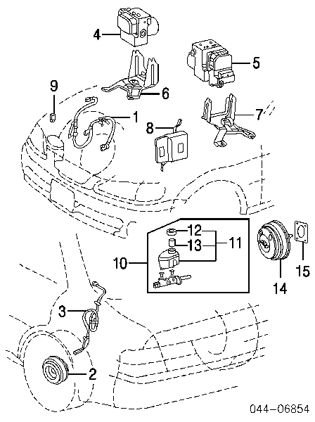 8951633010 Toyota sensor abs trasero derecho